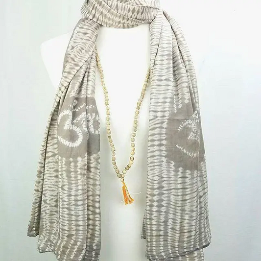 Tulsi OM prayer shawl