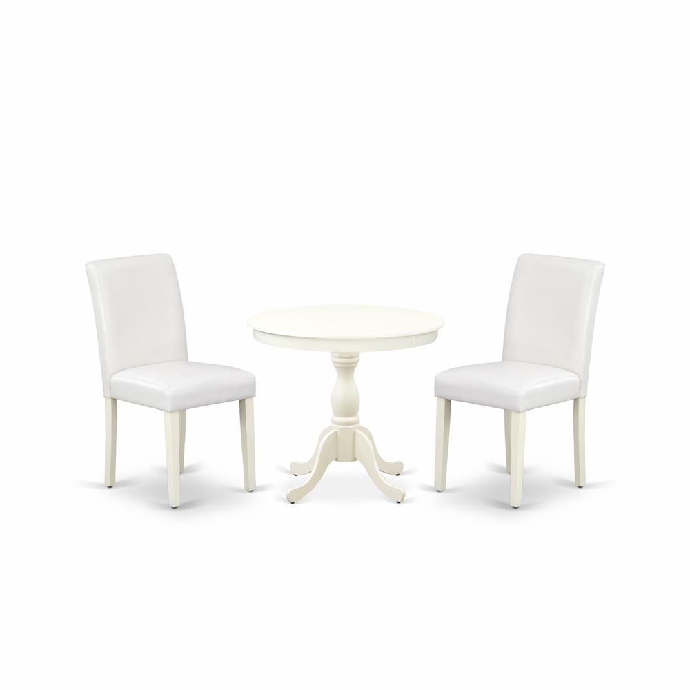 3 Piece Dinette Set - Linen White Finish