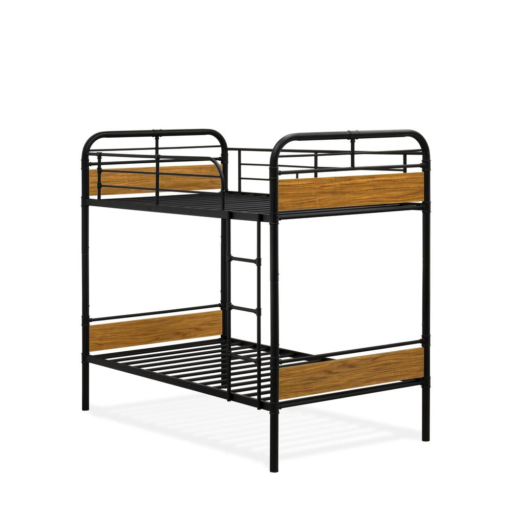 Hedley Bunk Bed Frame with 4 Metal Legs