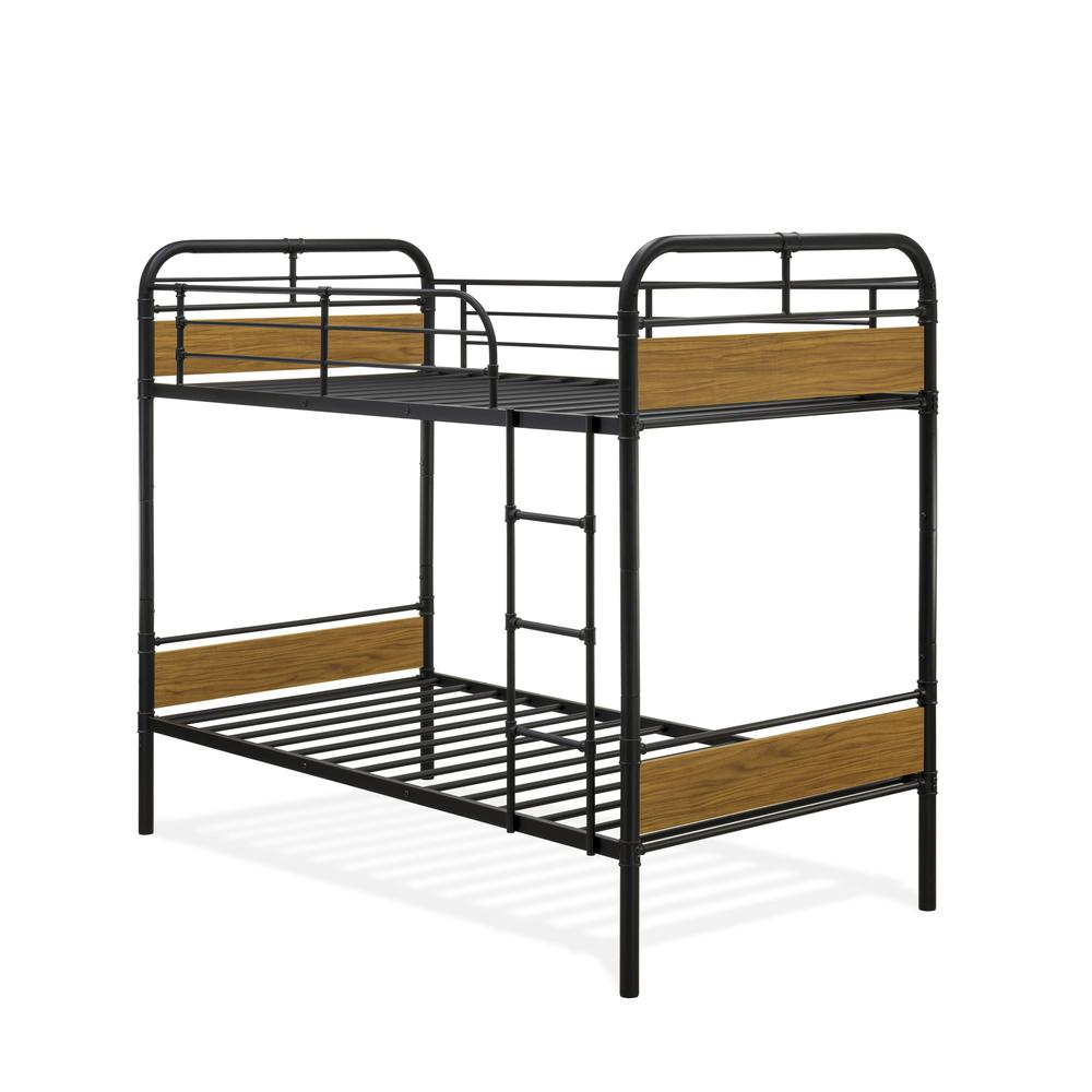 Hedley Bunk Bed Frame with 4 Metal Legs