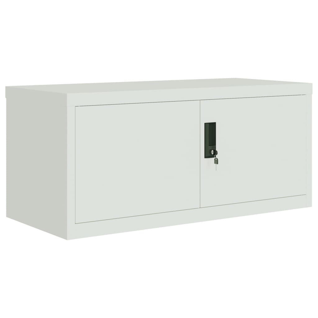 vidaXL File Cabinet Light Gray 35.4"x15.7"x15.7" Steel