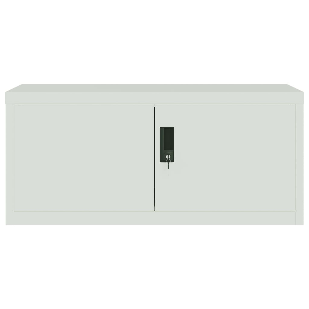 vidaXL File Cabinet Light Gray 35.4"x15.7"x15.7" Steel