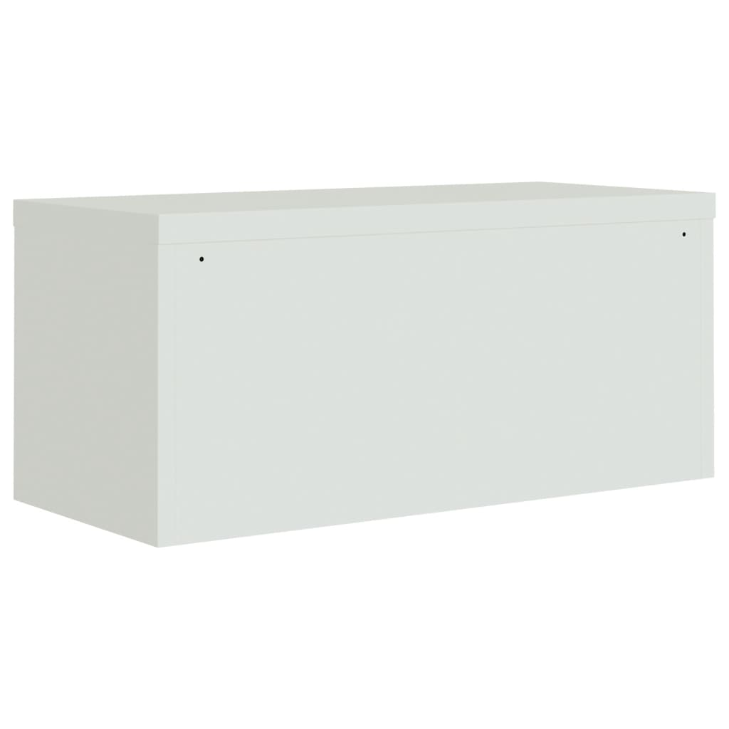 vidaXL File Cabinet Light Gray 35.4"x15.7"x15.7" Steel