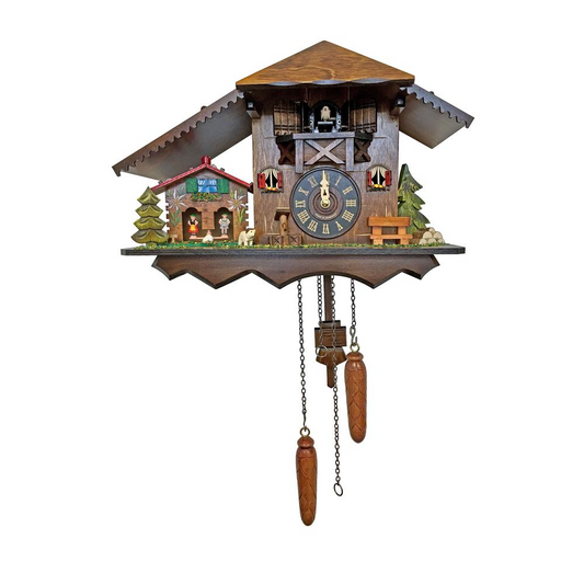 426QM - Engstler Battery-operated Cuckoo Clock - Full Size - 14"H x 10"W x 7"D