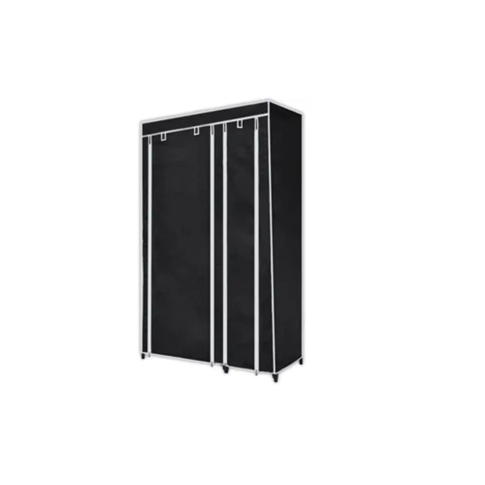 Folding Wardrobe Black 43" x 18" x 69", 60719