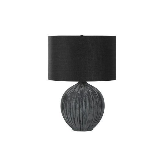 Lighting, 23"H, Table Lamp, Black Ceramic, Black Shade, Contemporary