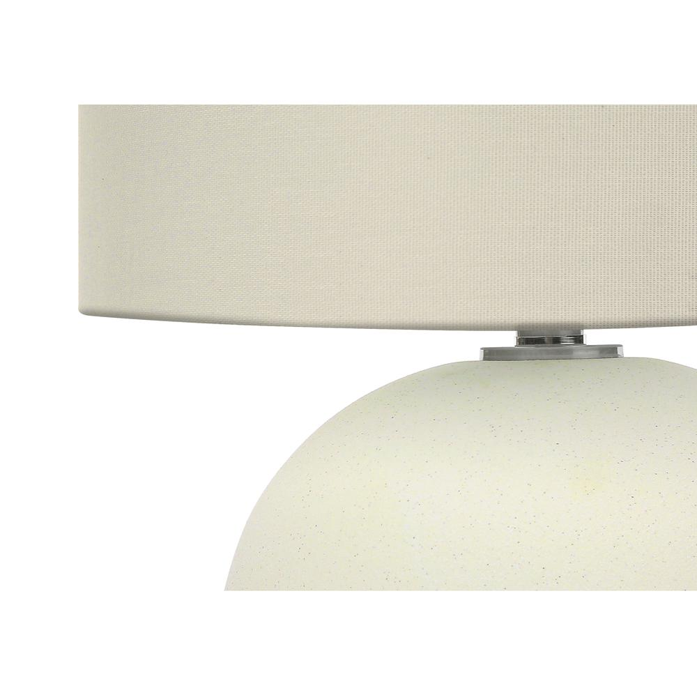 Lighting, 18"H, Table Lamp, Ivory / Cream Shade, Cream Ceramic, Contemporary