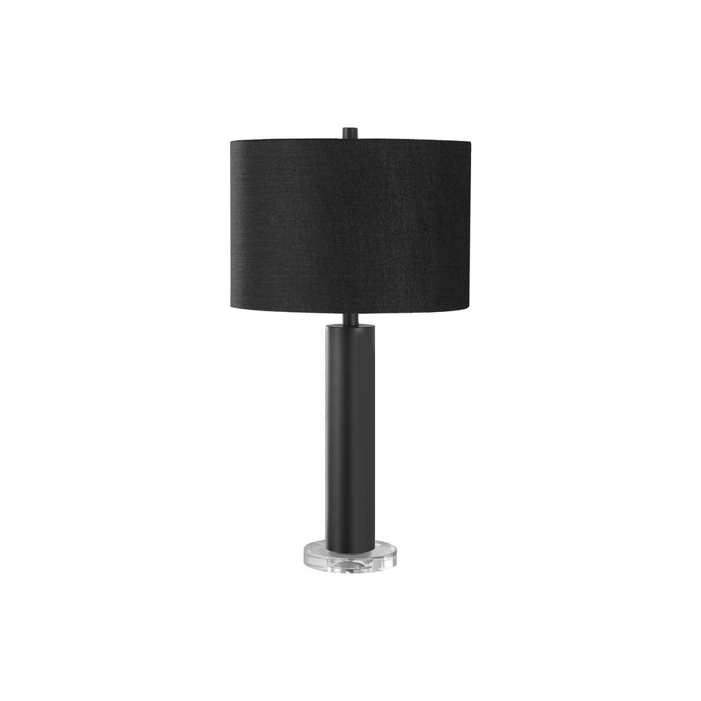 Lighting, 28"H, Table Lamp, Black Metal, Black Shade, Contemporary, Modern