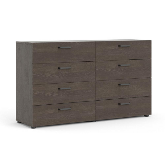 Dallas 8 Drawer Double Dresser, Dark Chocolate