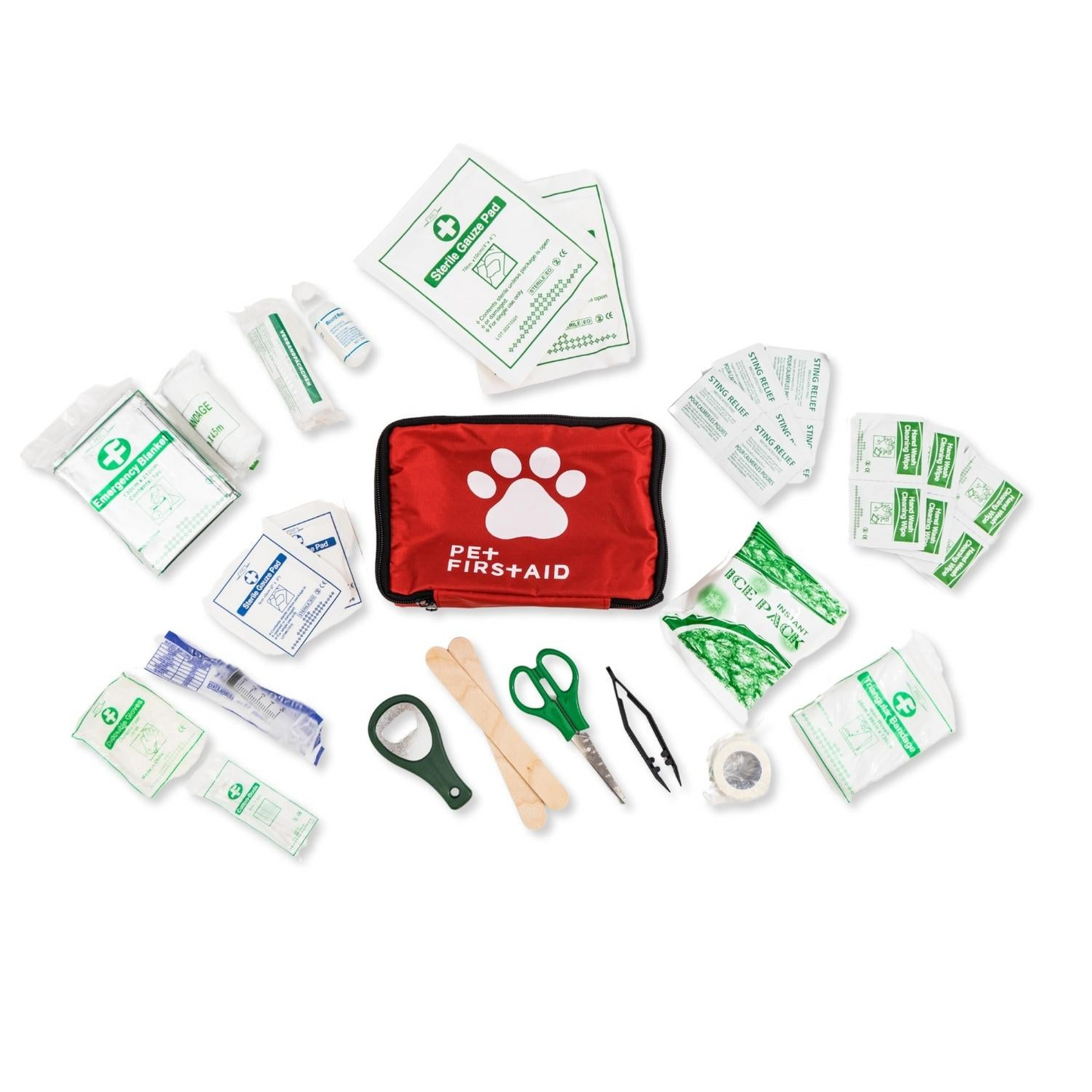 Comprehensive 40-Pc Pet First Aid Kit for Travel & Safety