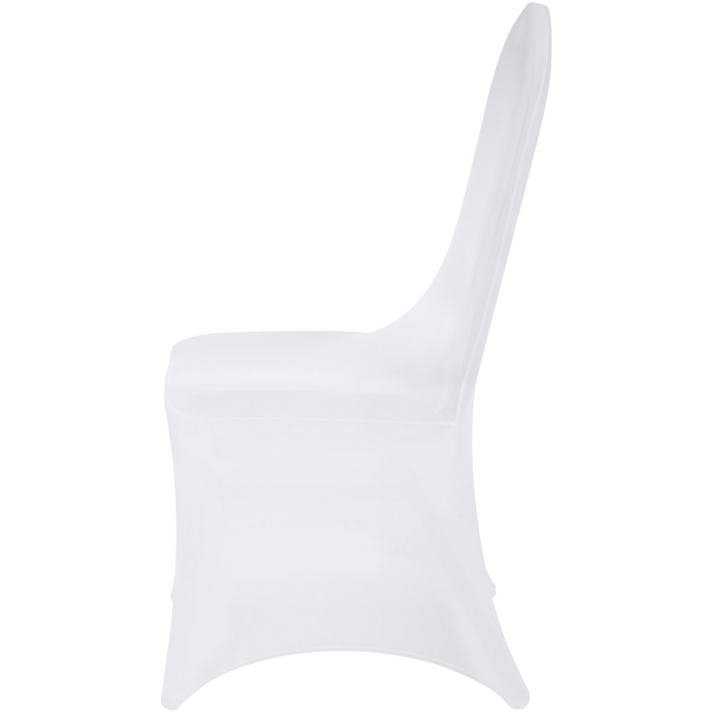 VEVOR 100 Pcs White Chair Covers Polyester Spandex Chair Cover Stretch Slipcovers for Wedding Party Dining Banquet Flat-Front Chair Covers