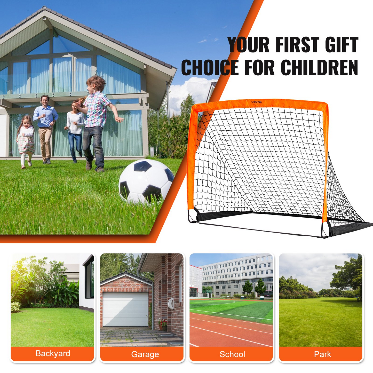 Portable Soccer Goal, 4x3 ft Kids Backyard Soccer Net, Foldable Pop Up Practice Soccer Net, Mini Youth Training Soccer Goal Set, All-Weather Indoor Outdoor Soccer Goals with Carry Bag, 1 Pack