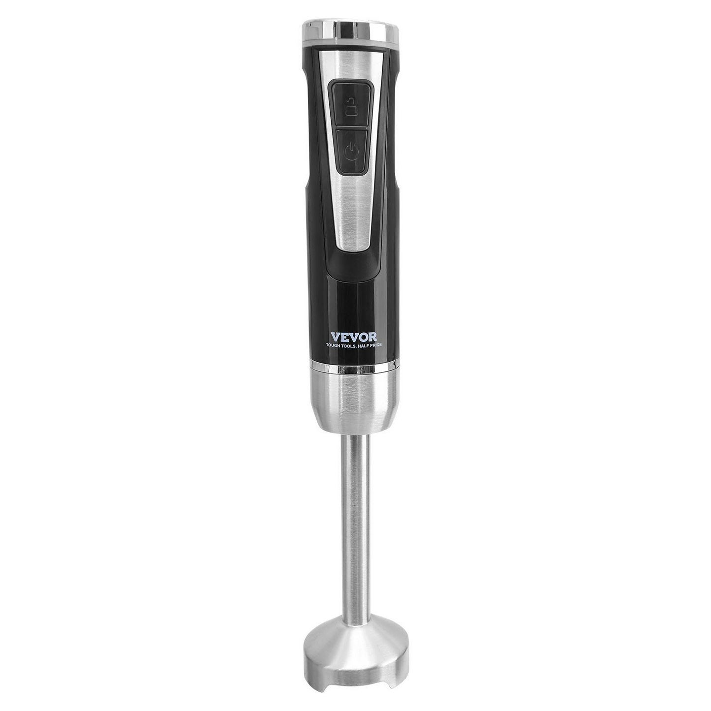 VEVOR Commercial Immersion Blender, 200 Watt 8-Speed Heavy Duty Immersion Blender, Stainless Steel Blade Copper Motor Hand Mixer, USB Charging Cable Multi-purpose Easy Control Grip Stick Mixer, Black