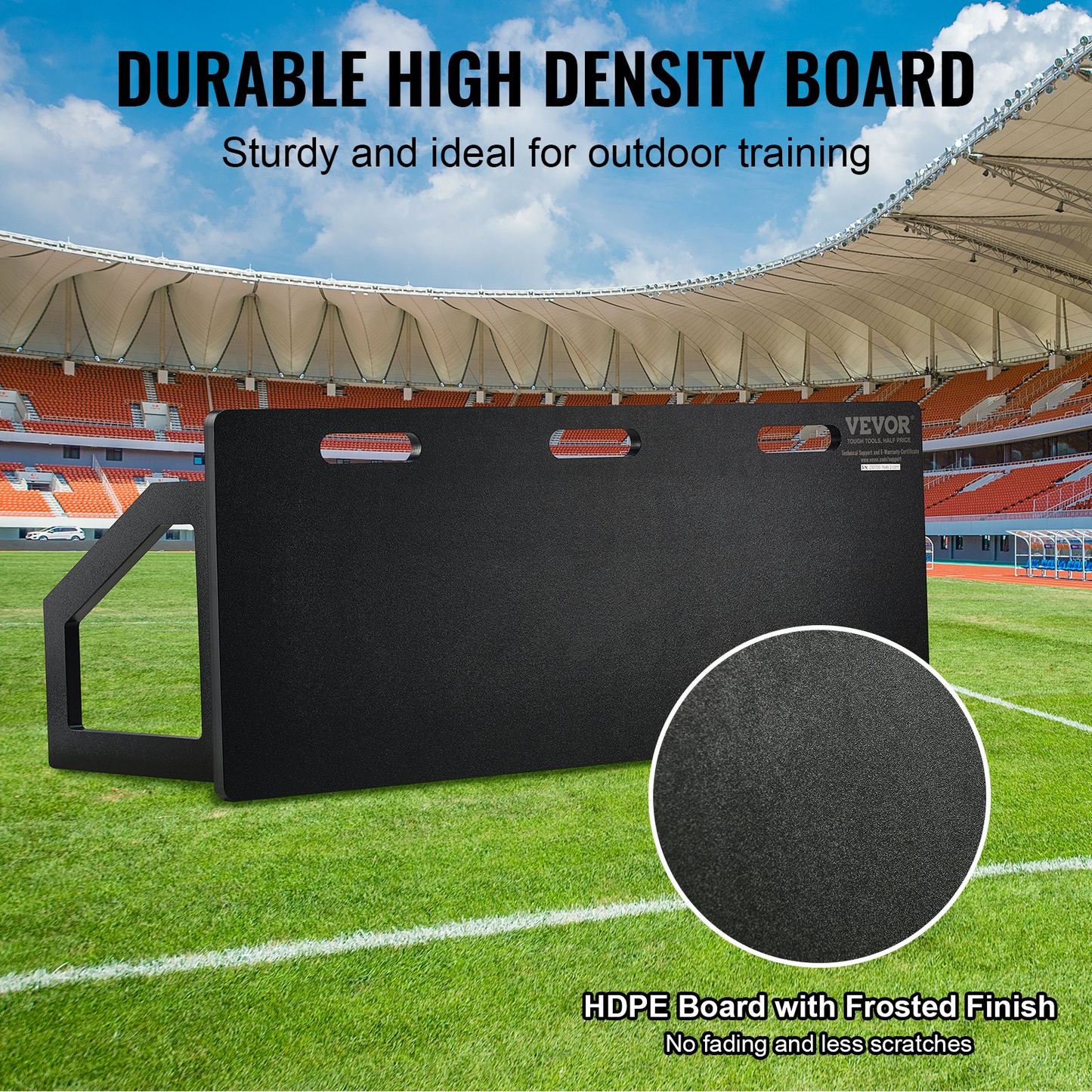 Soccer Rebounder Board, 45"X18" Portable Soccer Wall with 2 Angles Rebound, Foldable HDPE Kickback Rebound Board, Soccer Training Equipment for Kids and Adults, Passing & Shooting Practice