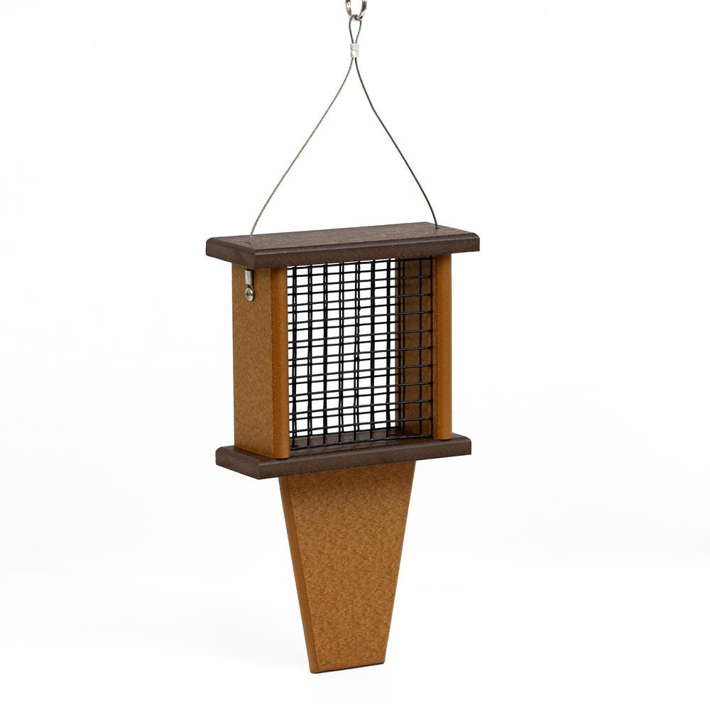 Tail Prop Suet Bird Feeder Made with High Density Poly Resin