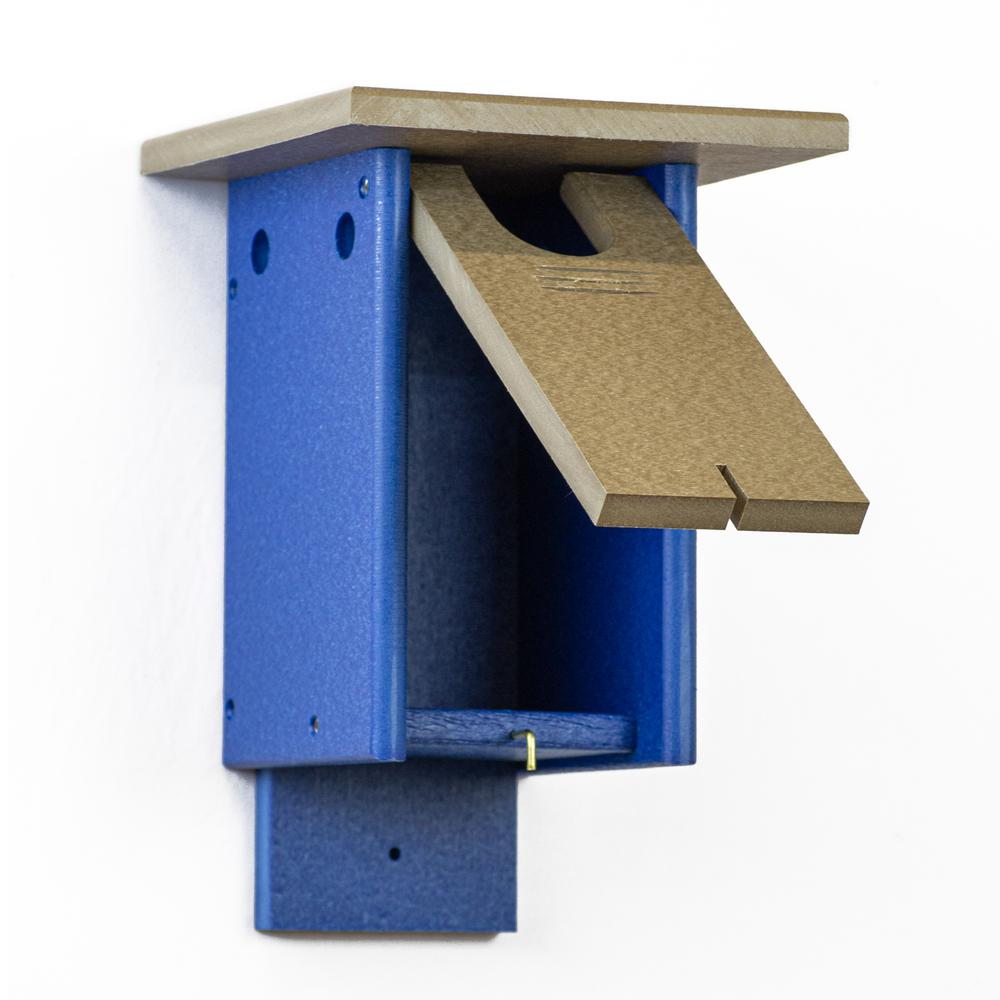 Blue Bird House Made of High Density Poly Resin