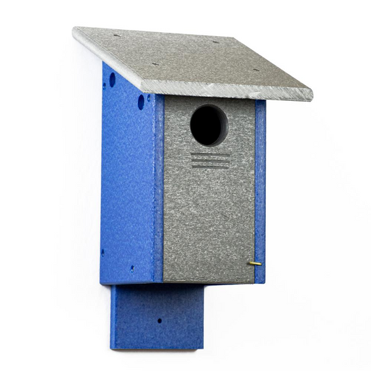 Blue Bird House Made of High Density Poly Resin