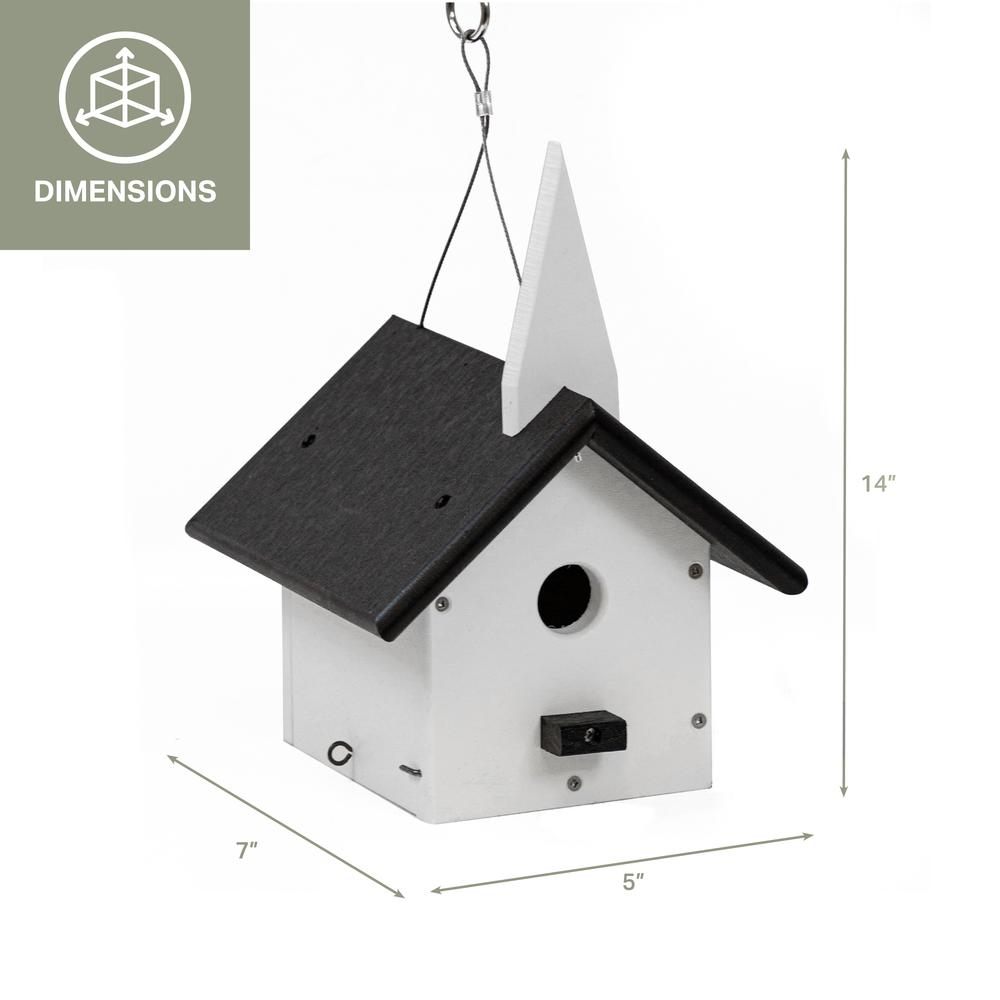 Church Wren Bird House Made of High Density Poly Resin