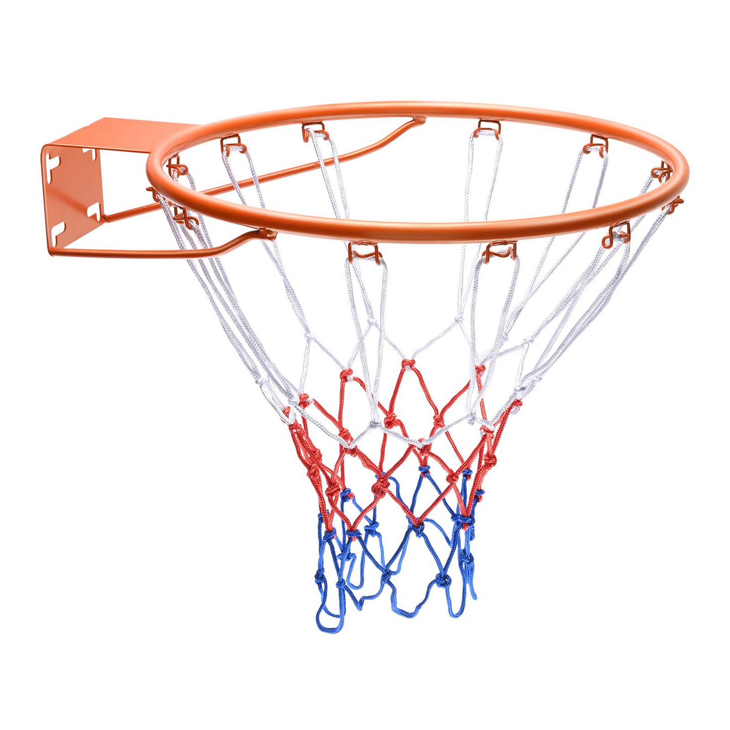 VEVOR Basketball Rim, Wall Door Mounted Basketball Hoop, Heavy Duty Q235 Basketball Flex Rim Goal Replacement with Net, Standard 18" Indoor and Outdoor Hanging Basketball Hoop for Kids Adults