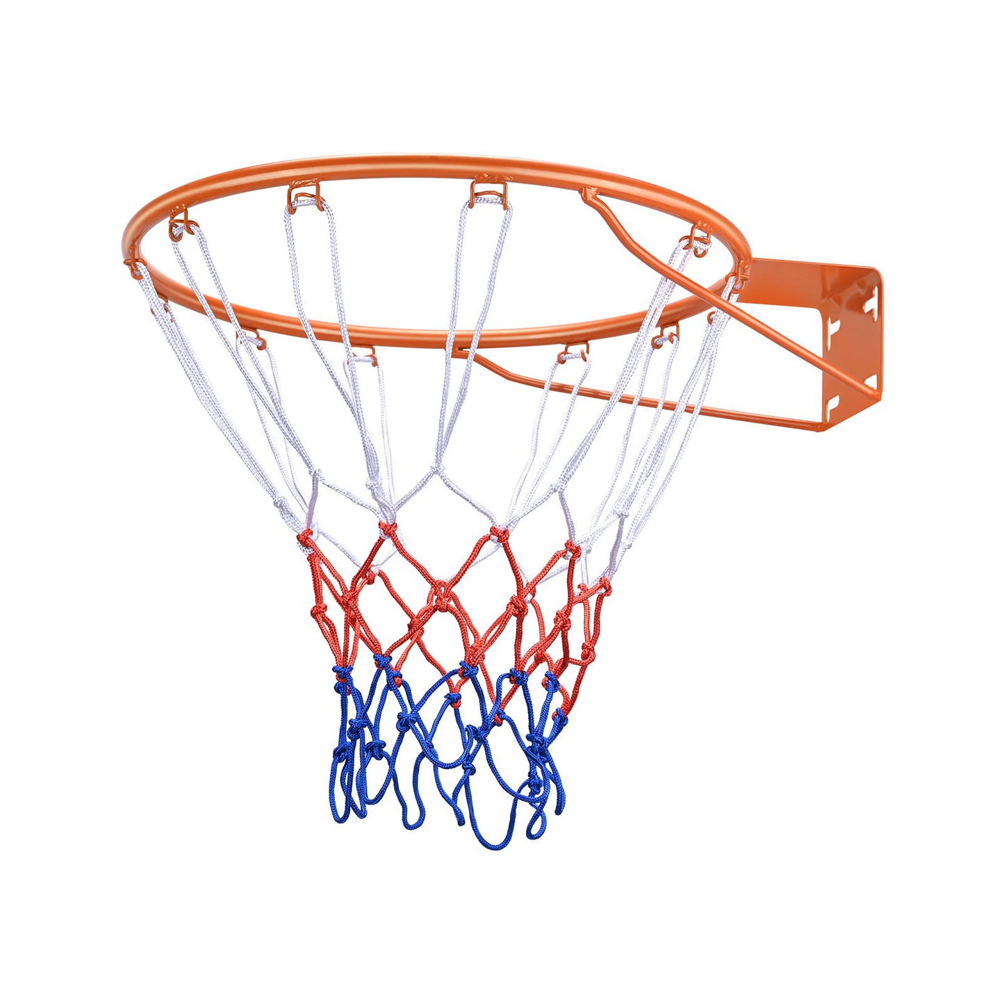 VEVOR Basketball Rim, Wall Door Mounted Basketball Hoop, Heavy Duty Q235 Basketball Flex Rim Goal Replacement with Net, Standard 18" Indoor and Outdoor Hanging Basketball Hoop for Kids Adults