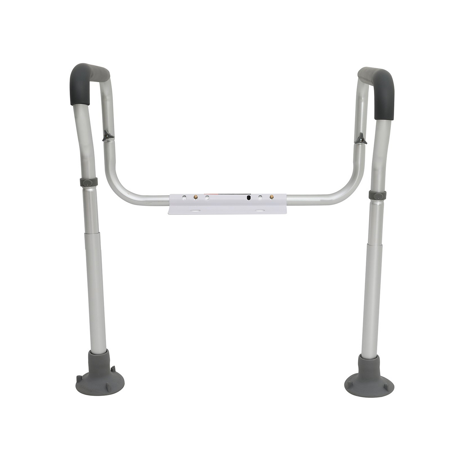 Toilet Safety Rail, Bathroom Toilet Seat Frame, Adjustable Width & Height Fit Most Toilets, Supports 300lbs, Toilet Handles Grab Bars with Padded Armrests for Handicap, Disabled, Seniors