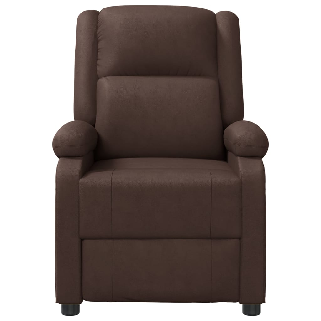 Massage Chair Brown Faux Leather