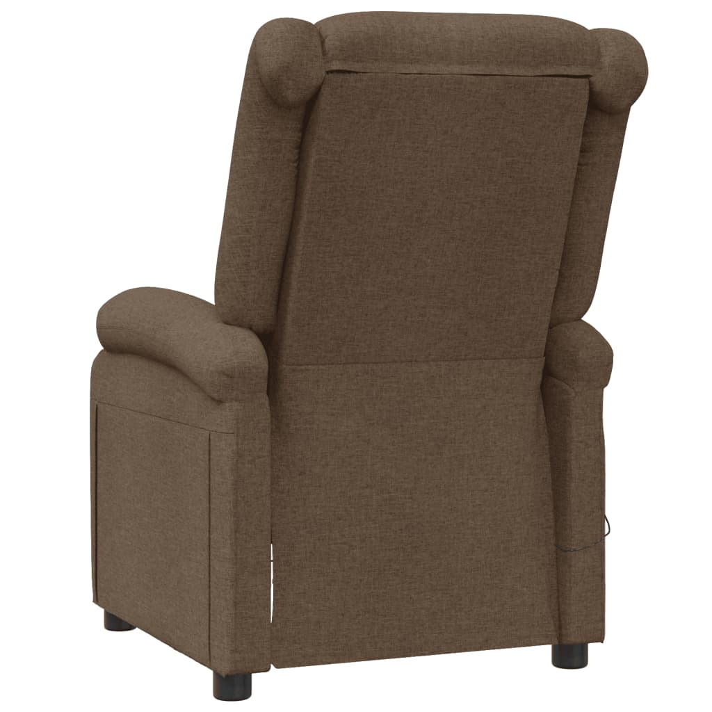 Massage Chair Brown Fabric