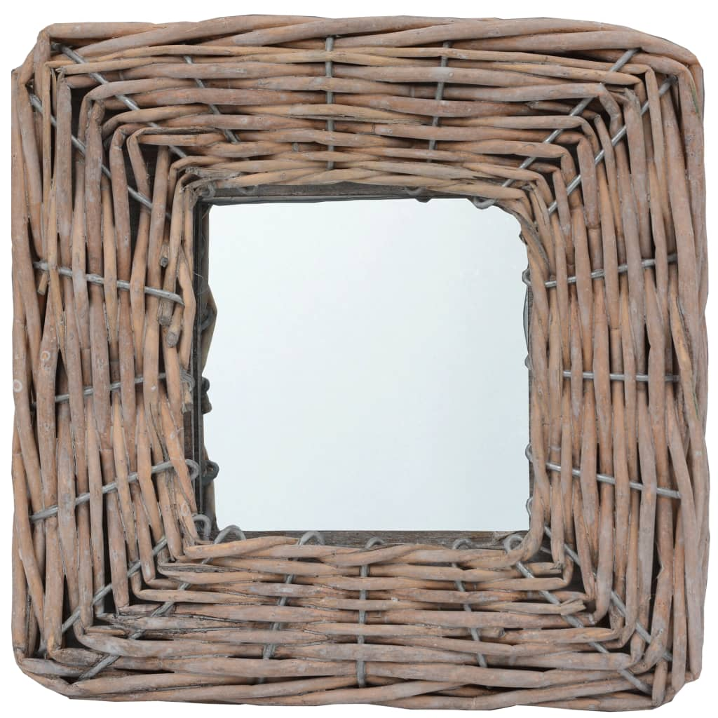 vidaXL Mirrors 3 pcs 5.9"x5.9" Wicker