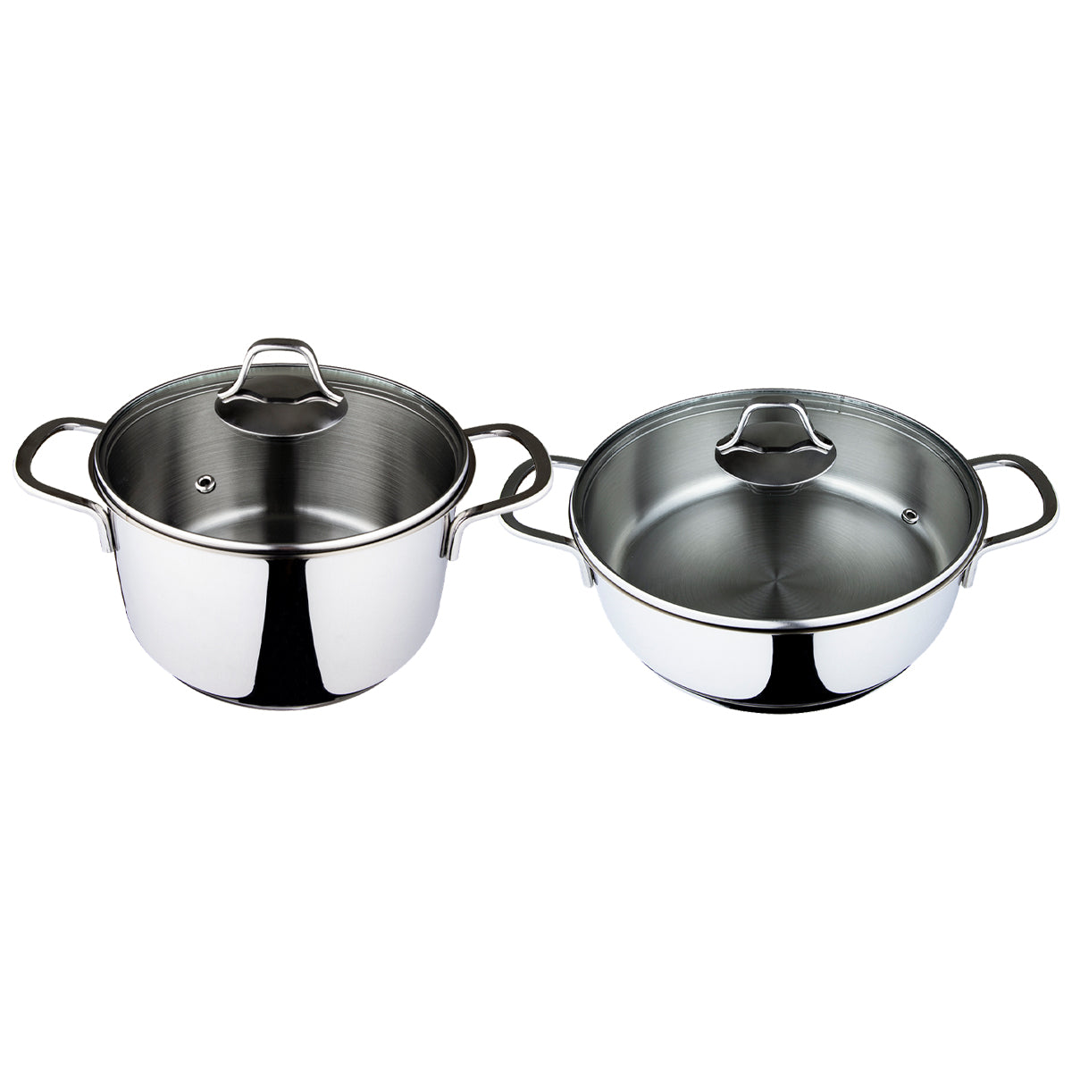 Serenk Modernist Cookware Set Saute Pan Stock Pot, 4 pcs