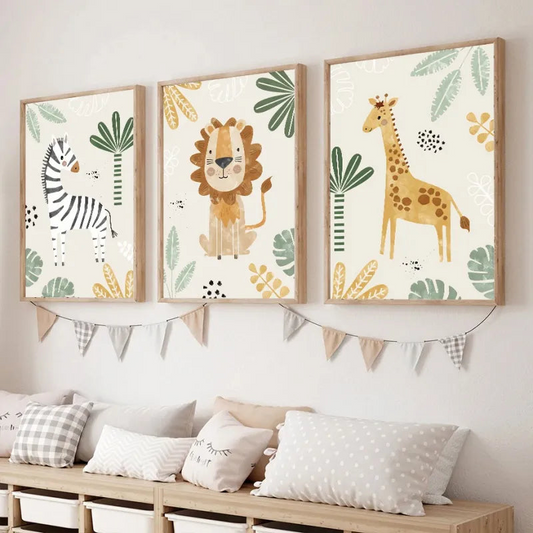 Decorative Picture "Jungle Animals" Multivariant