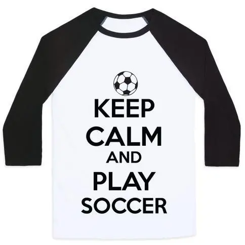 PLAY SOCCER UNISEX CLASSIC BASEBALL TEE