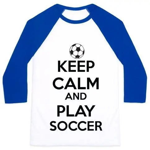 PLAY SOCCER UNISEX CLASSIC BASEBALL TEE