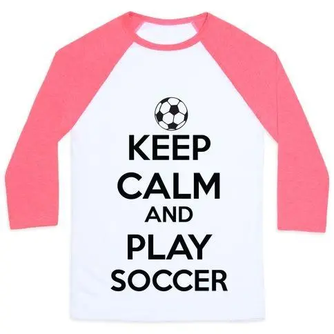 PLAY SOCCER UNISEX CLASSIC BASEBALL TEE