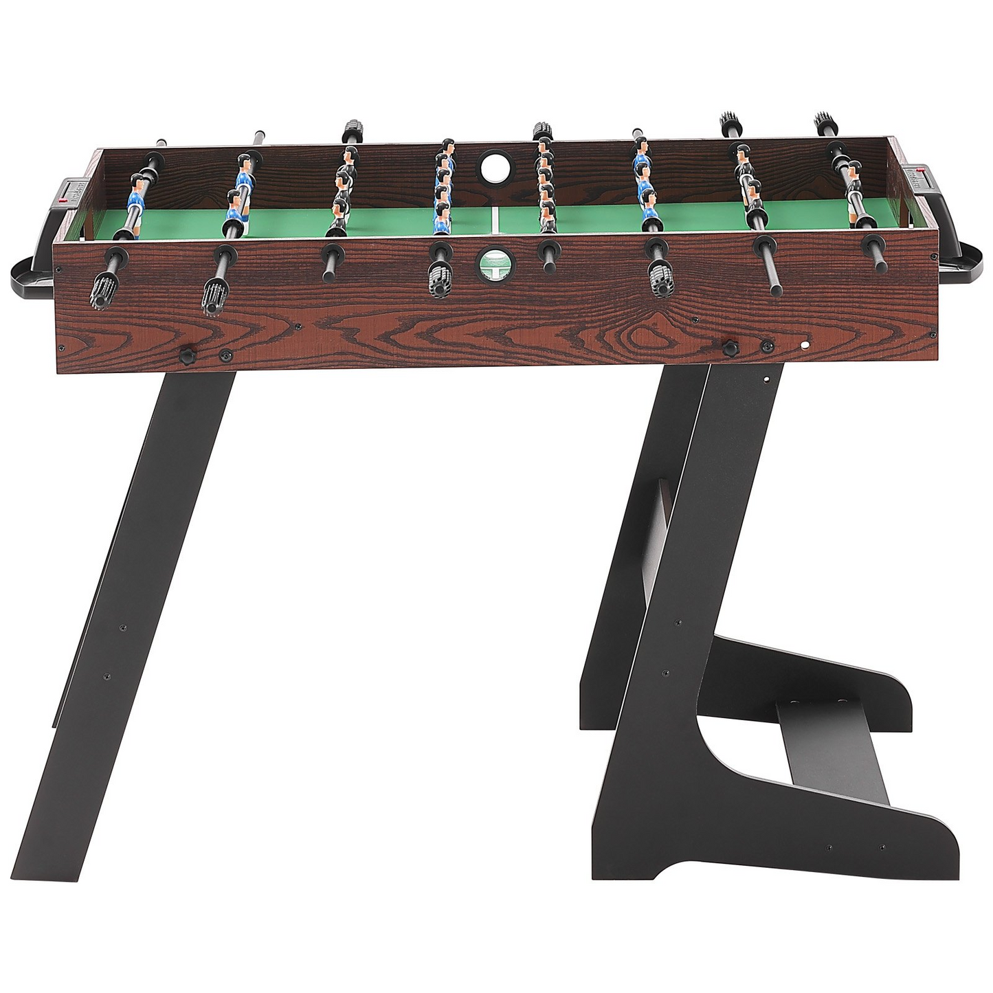 Folding Foosball Table, 42 inch Standard Size Foosball Table, Indoor Full Size Foosball Table for Home, Family, and Game Room, Soccer with Foosball Table Set, Includes 2 Balls