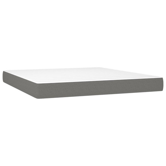 Pocket Spring Bed Mattress Dark Gray 59.8"x79.9"x7.9" Queen Fabric