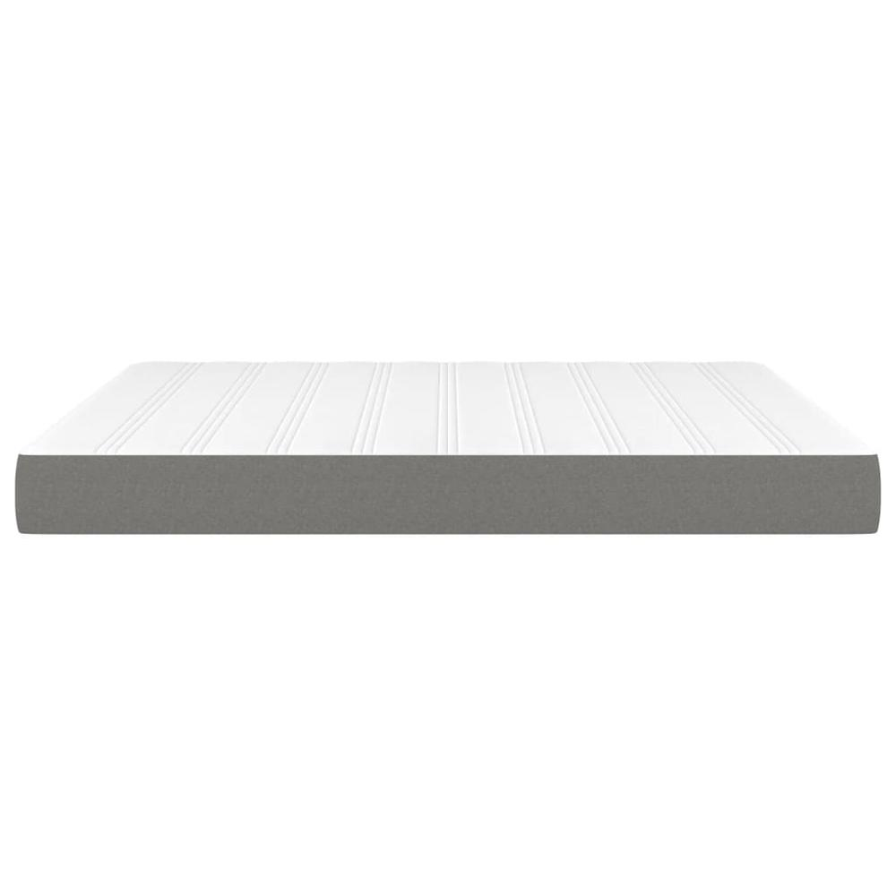 Pocket Spring Bed Mattress Dark Gray 59.8"x79.9"x7.9" Queen Fabric