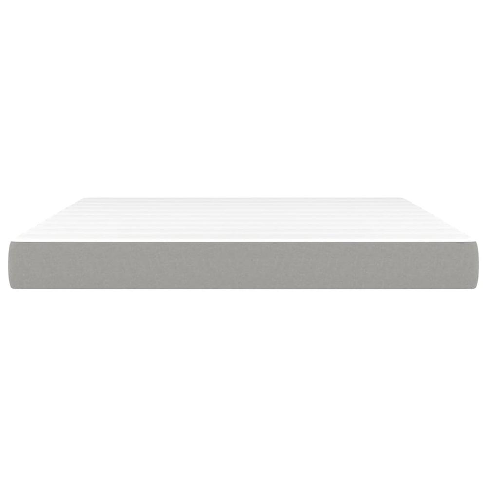 Pocket Spring Bed Mattress Light Gray 72"x83.9"x7.9" California King Fabric