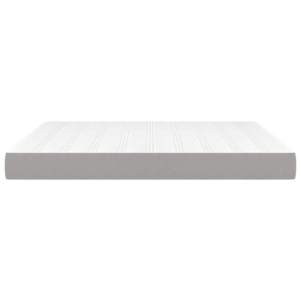 Pocket Spring Bed Mattress Light Gray 72"x83.9"x7.9" California King Fabric