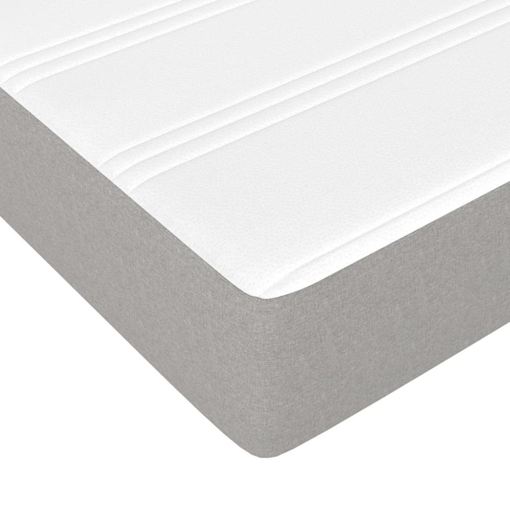 Pocket Spring Bed Mattress Light Gray 72"x83.9"x7.9" California King Fabric