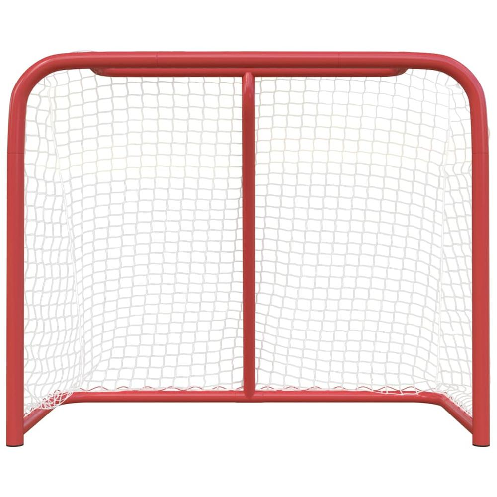 Hockey Goal Red and White 72"x28"x48" Polyester