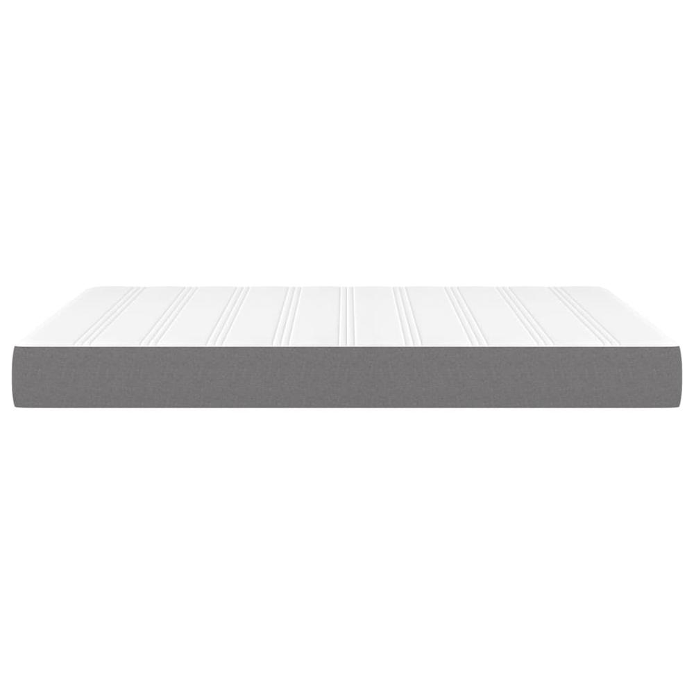 Pocket Spring Bed Mattress Dark Gray 53.9"x74.8"x7.9" Full Fabric