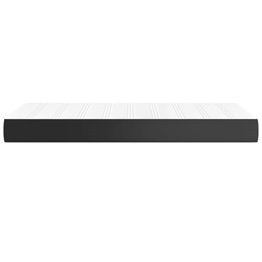 Pocket Spring Bed Mattress Black 39.4"x79.9"x7.9" Twin XL Faux Leather