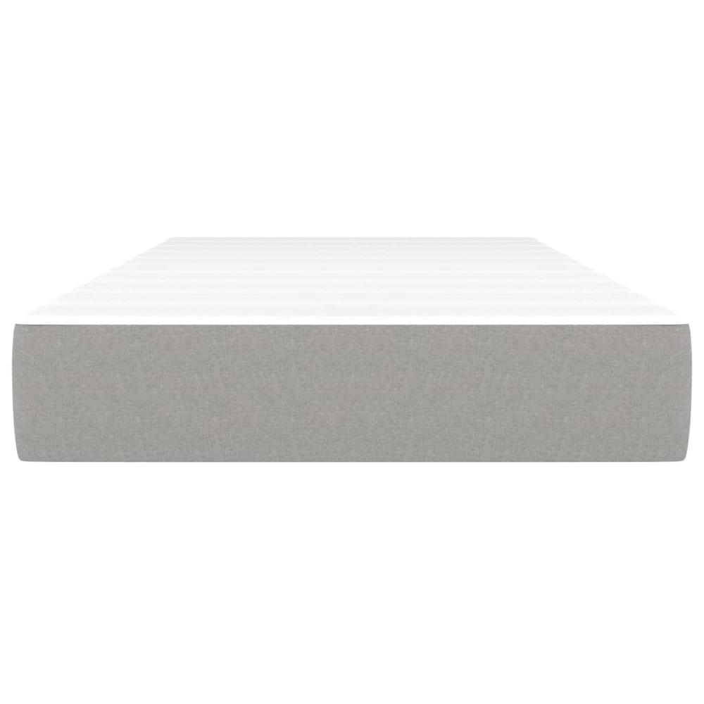 Pocket Spring Bed Mattress Light Gray 39.4"x79.9"x7.9" Twin XL Fabric