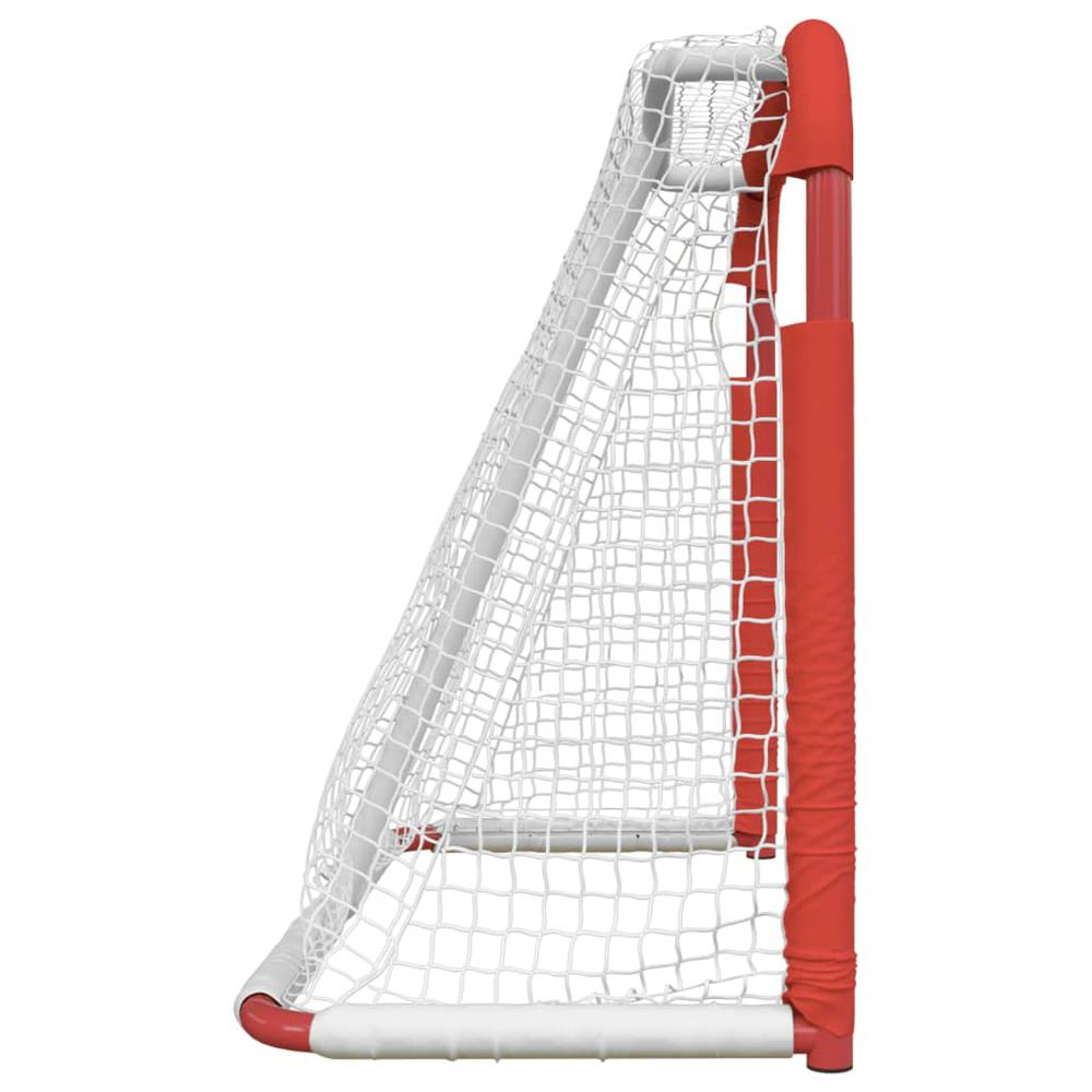 Hockey Goal Red and White 53.9"x26"x44.1" Polyester