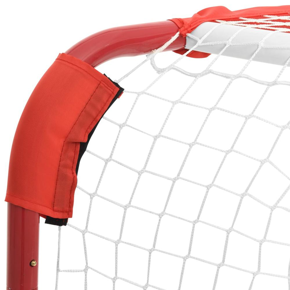 Hockey Goal Red and White 53.9"x26"x44.1" Polyester