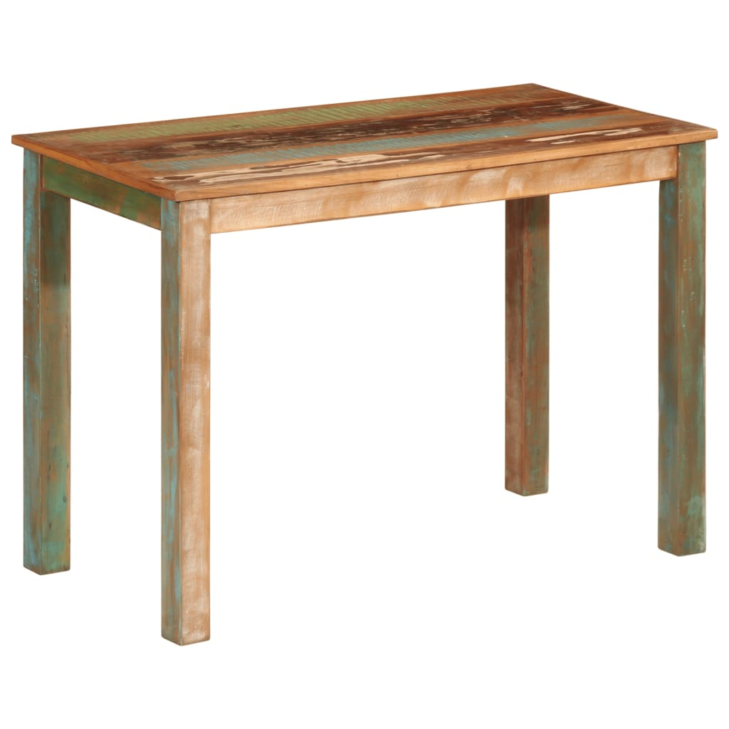 Dining Table 43.3"x21.7"x29.9" Solid Wood Reclaimed