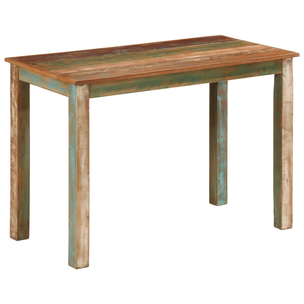 Dining Table 43.3"x21.7"x29.9" Solid Wood Reclaimed