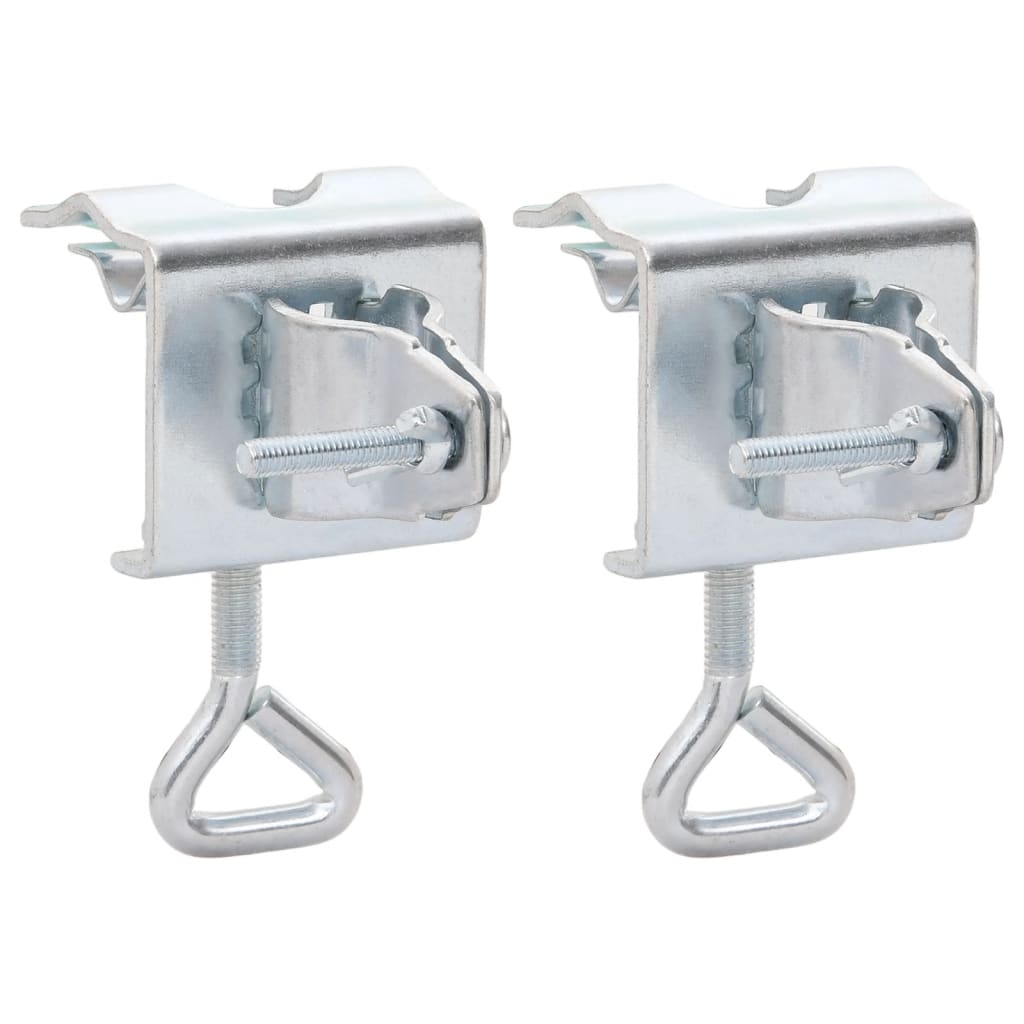 Umbrella Clamps for Balcony 2 pcs 1.3" Galvanized Steel