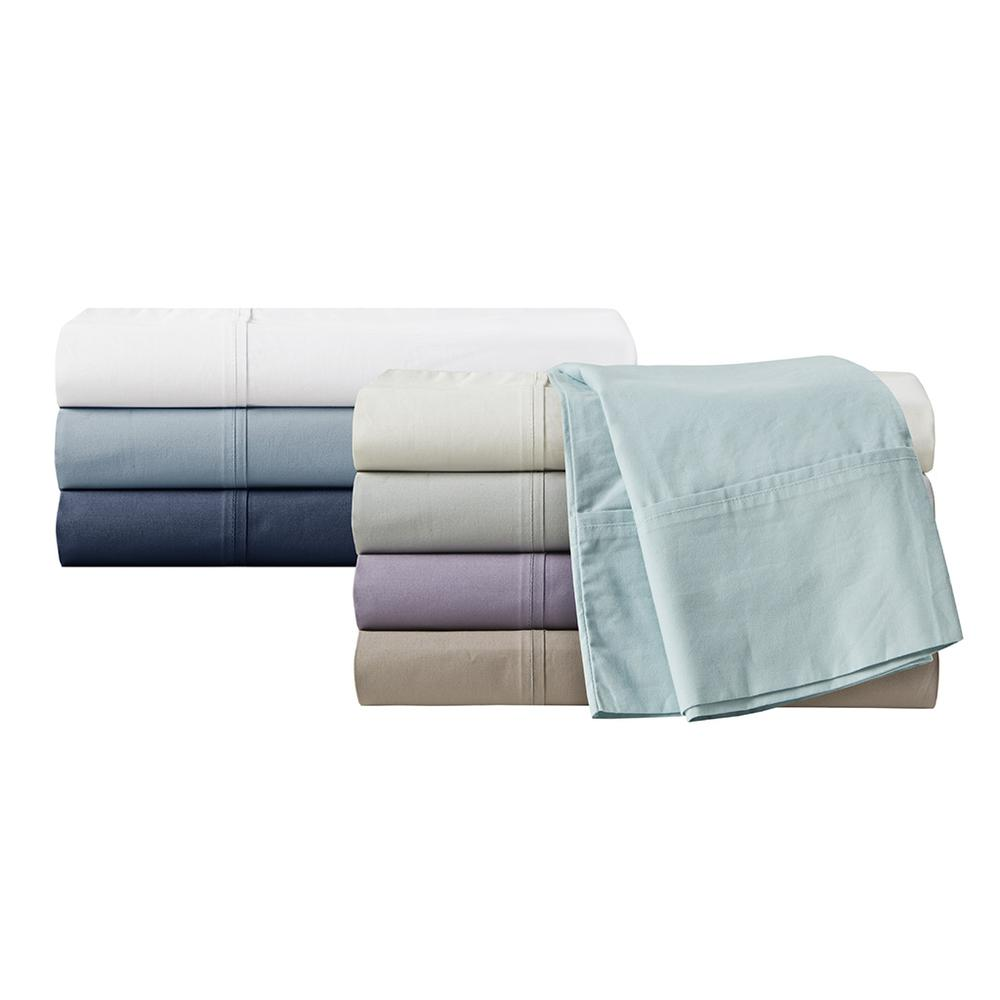 200 Thread Count Relaxed Cotton Percale Sheet Set