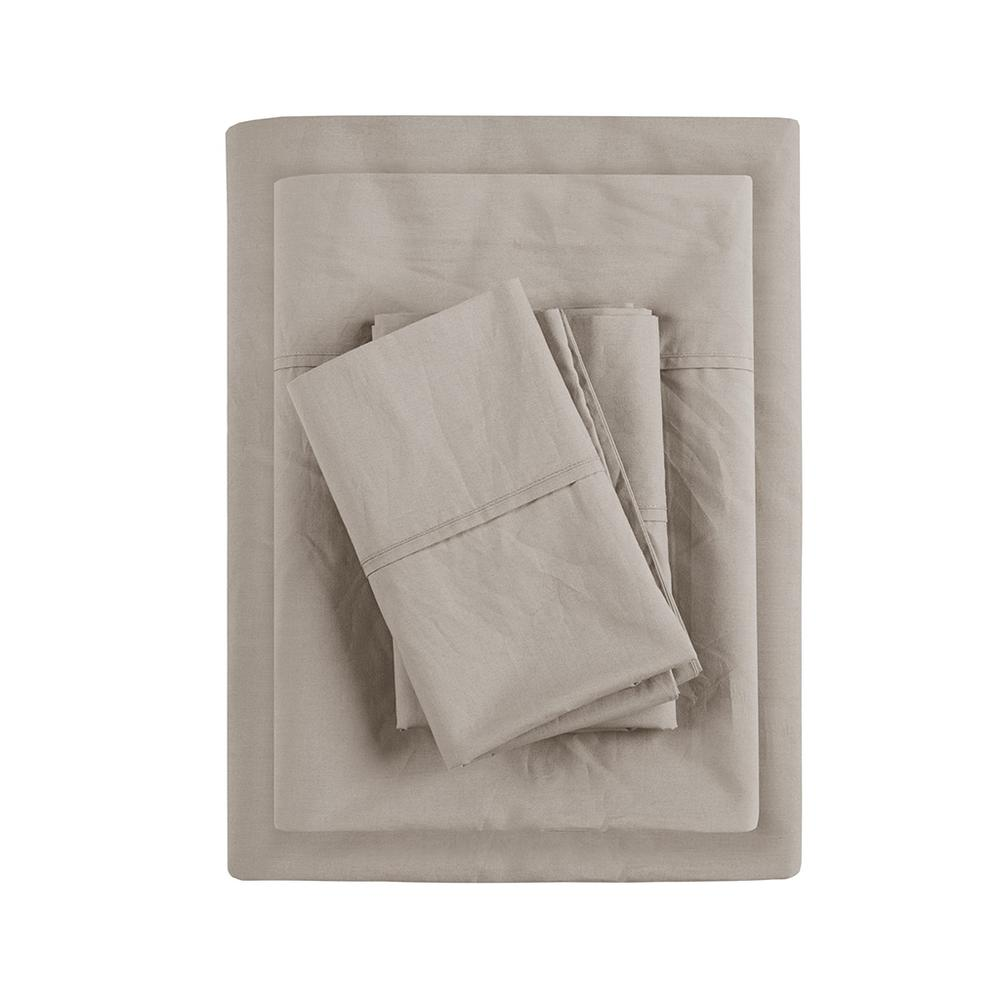 200 Thread Count Relaxed Cotton Percale Sheet Set